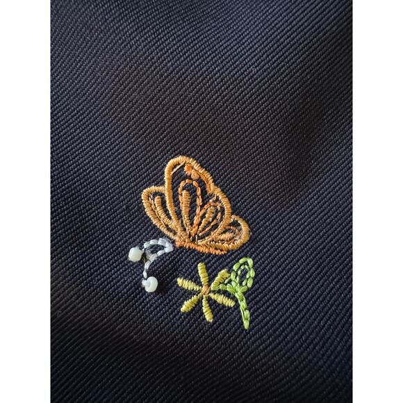 Alfred Dunner 10 navy blue high rise capris. - Picture 3 of 12